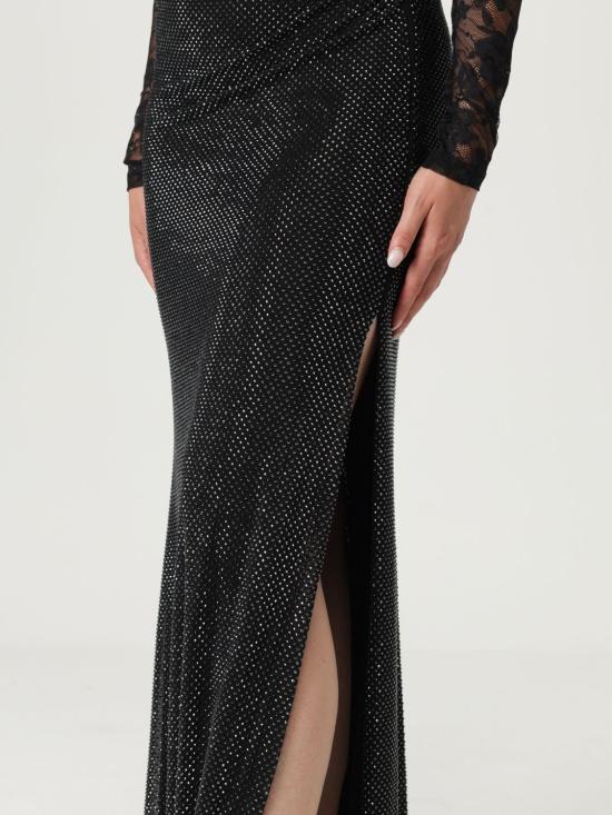 25FW 셀프 포트레이트 롱 원피스 PF25100XAB Black - SELF PORTRAIT