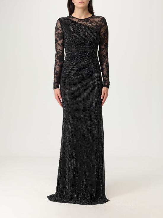 25FW 셀프 포트레이트 롱 원피스 PF25100XAB Black