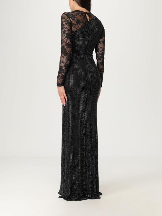 25FW 셀프 포트레이트 롱 원피스 PF25100XAB Black - SELF PORTRAIT