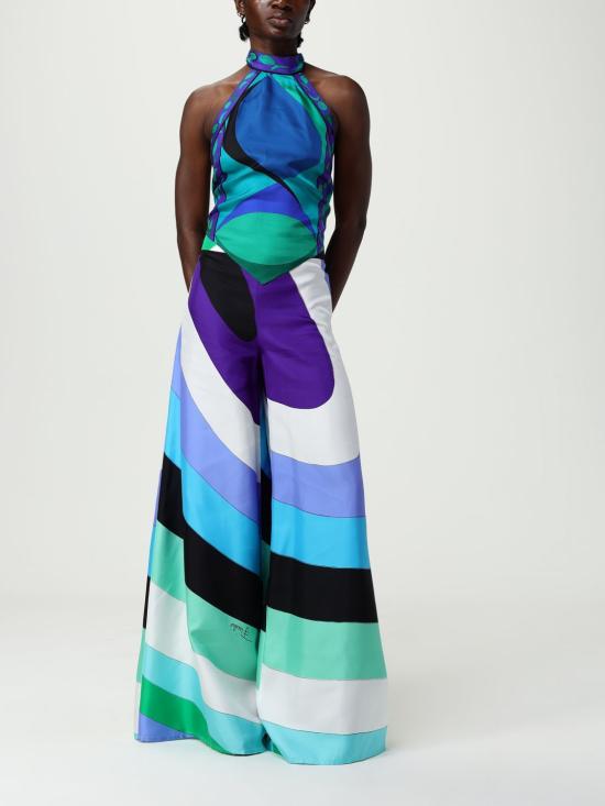 25FW 푸찌 팔라초 팬츠 5HRT035H851 050 Green - PUCCI