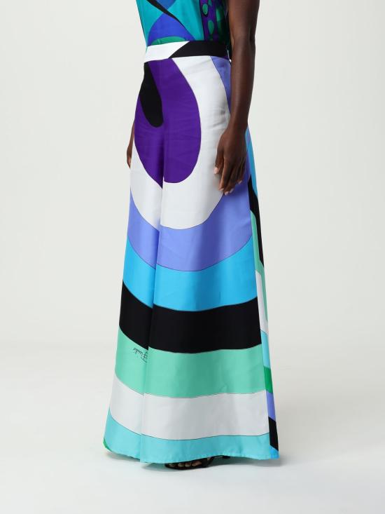 25FW 푸찌 팔라초 팬츠 5HRT035H851 050 Green - PUCCI