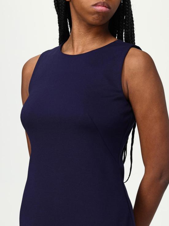 25FW 랄프 로렌 미디 원피스 250863911 410 Navy - RALPH LAUREN