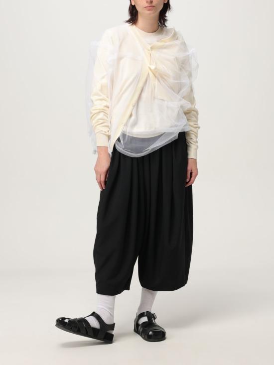 25FW 꼼데가르송 크루넥 멀티레이어 튤 가디건 GOB019 1 White - COMME DES GARCONS