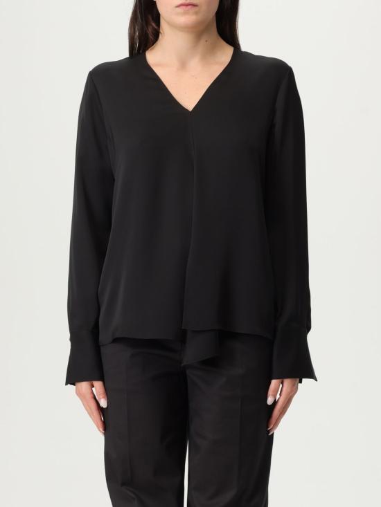 25FW 띠어리 긴팔 티셔츠 P0102507 001 Black