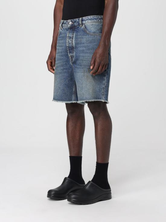 25SS 팜앤젤스 데님 숏팬츠 PMYC003S25DEN003 4540 Blue - PALM ANGELS