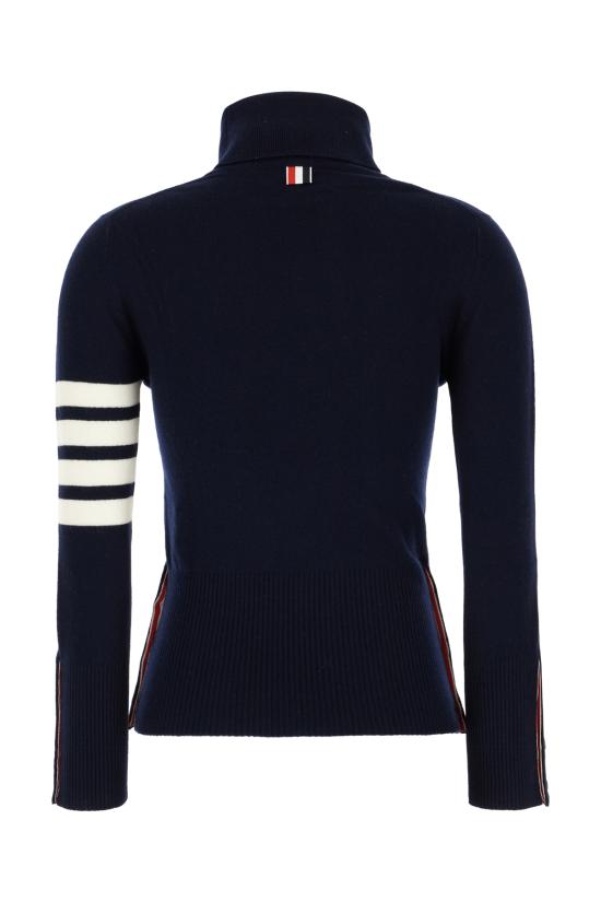 25SS 톰브라운 터틀넥 FKA117A00011 415 NAVY - THOM BROWNE