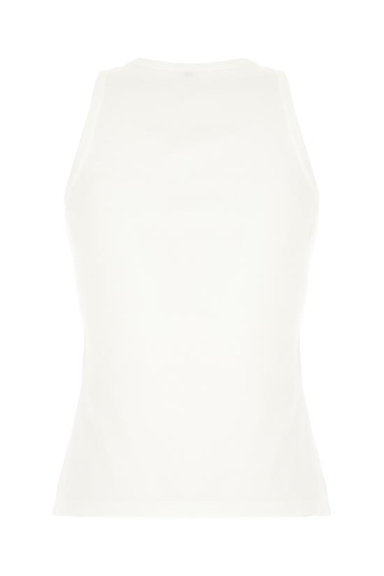 25SS 생로랑 민소매 티셔츠 824583YB2MH 9000 BLANC - SAINT LAURENT