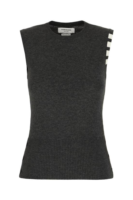 25SS 톰브라운 민소매 티셔츠 FKV001A00011 025 DARK GREY