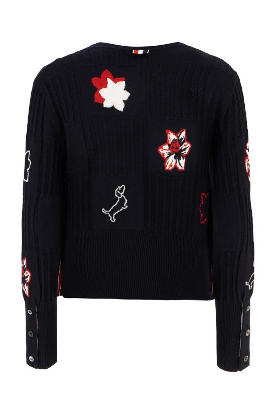 25SS 톰브라운 가디건 FKC628AY1051 415 NAVY - THOM BROWNE