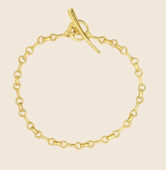  가브리엘라 아티가스 팔찌 가브리엘라 아르티가스 10mm 더블 빔 브레이슬릿 골드 베르메일 - GABRIELA ARTIGAS