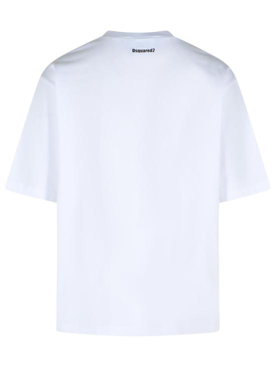 25FW 디스퀘어드2 반팔 티셔츠 S74GD1479 D20033100 White - DSQUARED2