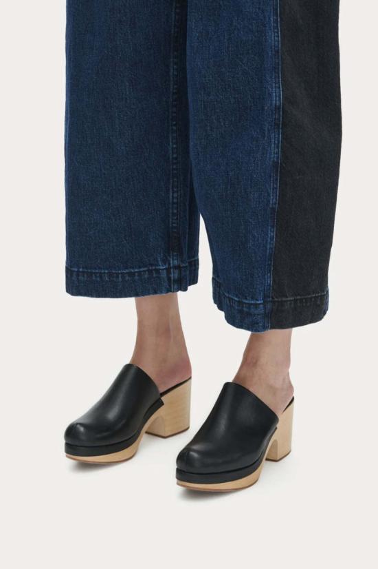  레이첼 코미 뮬/슬리퍼 보스 클로그 블랙