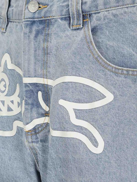  아이스크림 스트레이트 팬츠 ICD002HEAVYWASHBLUE Blue - ICECREAM