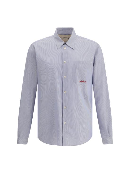 25FW 발렌티노 가라바니 긴팔 셔츠 7V3ABS77B2Q 129 BLUE