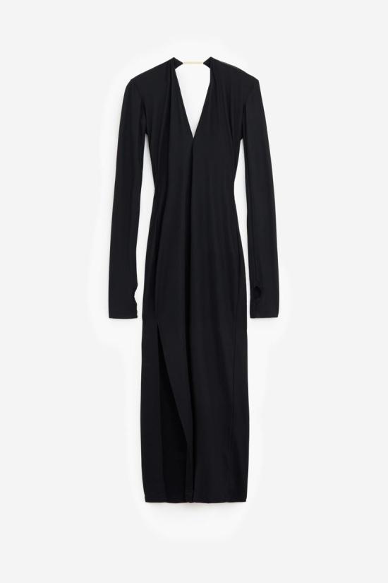 25SS MM6 메종마르지엘라 미디 원피스 116839 S52DG0026 S20518 Black