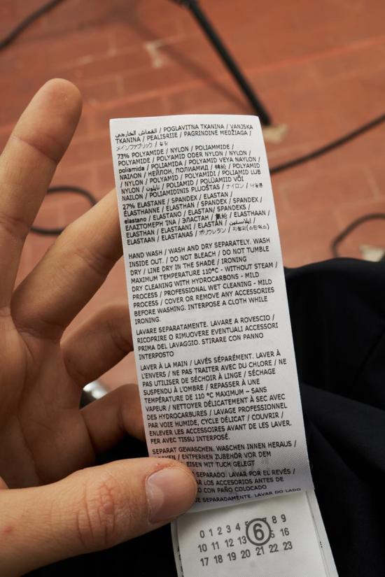 25SS MM6 메종마르지엘라 미디 원피스 116839 S52DG0026 S20518 Black - MM6 MAISON MARGIELA