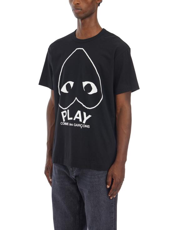 25FW 꼼데가르송 반팔 티셔츠 HAXT114051 Black - COMME DES GARCONS