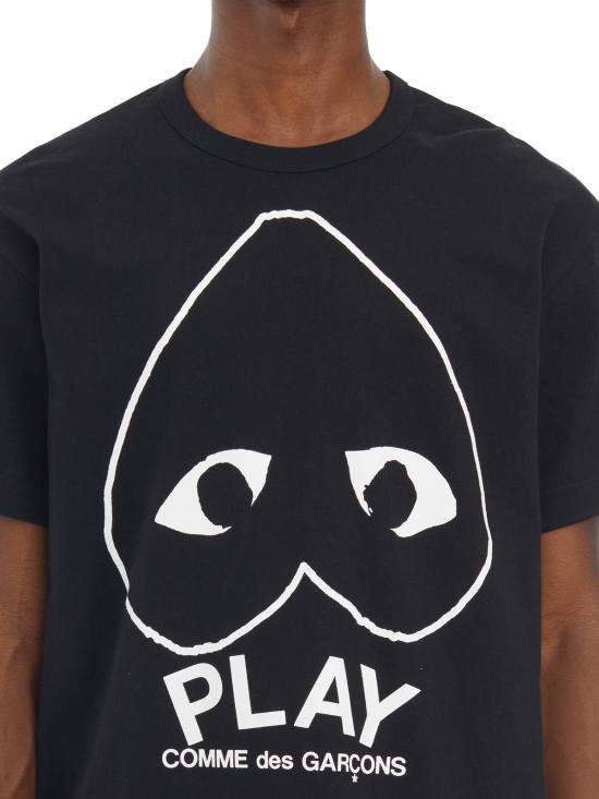 25FW 꼼데가르송 반팔 티셔츠 HAXT114051 Black - COMME DES GARCONS