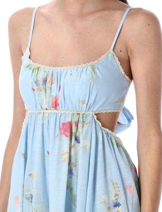 25FW 짐머만 롱 원피스 4542DSS252 BLUBQFLO LIGHT BLUE FLORAL - ZIMMERMANN