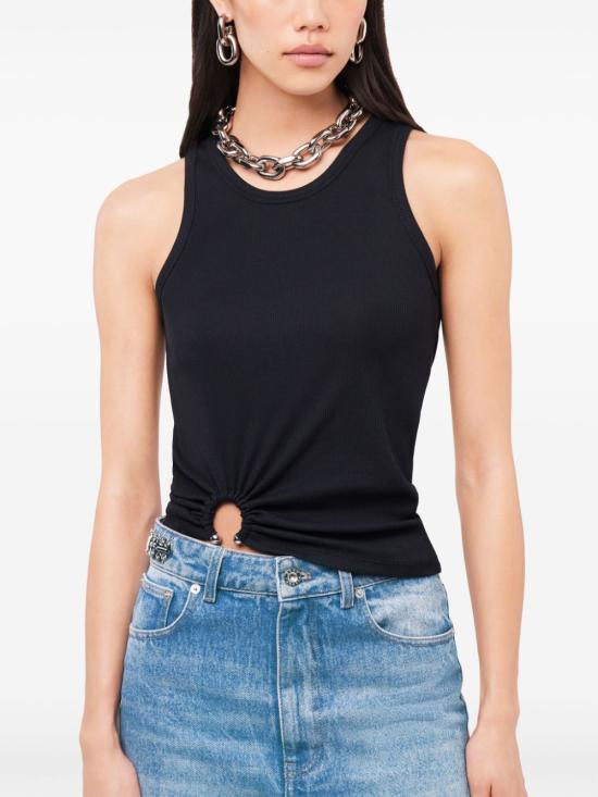 25FW 파코라반 민소매 티셔츠 24FJTE165CO0530 P001 BLACK - PACO RABANNE