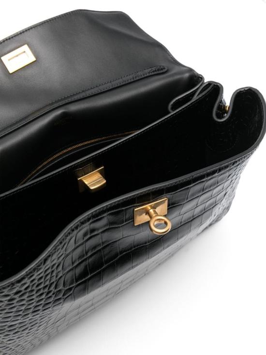  발렌시아가 로데오 미디움 핸드백 7897722AA5L 1000 BLACK - BALENCIAGA