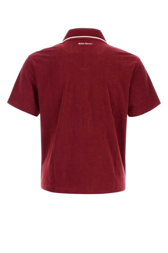 25SS 아디다스 X 웨일즈 보너 폴로 티셔츠 JW1122 CBURGU RED - ADIDAS X WALES BONNER