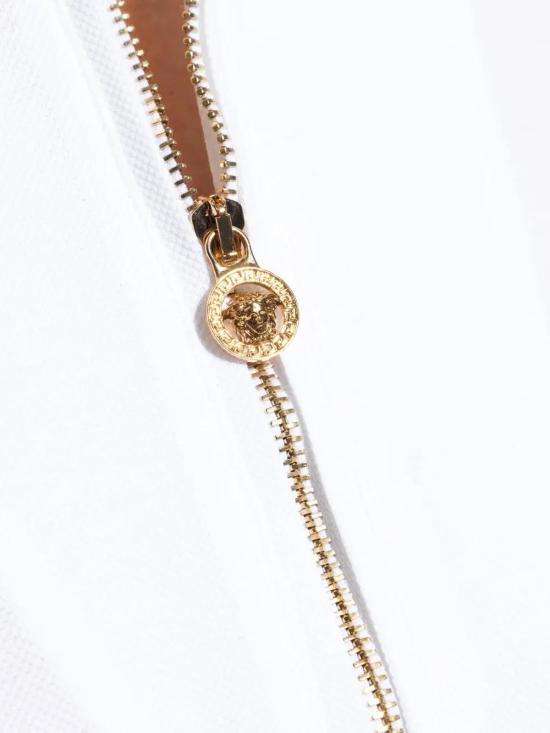 25FW 베르사체 폴로 티셔츠 10188481A13492 1W000 OPTICALWHITE - VERSACE