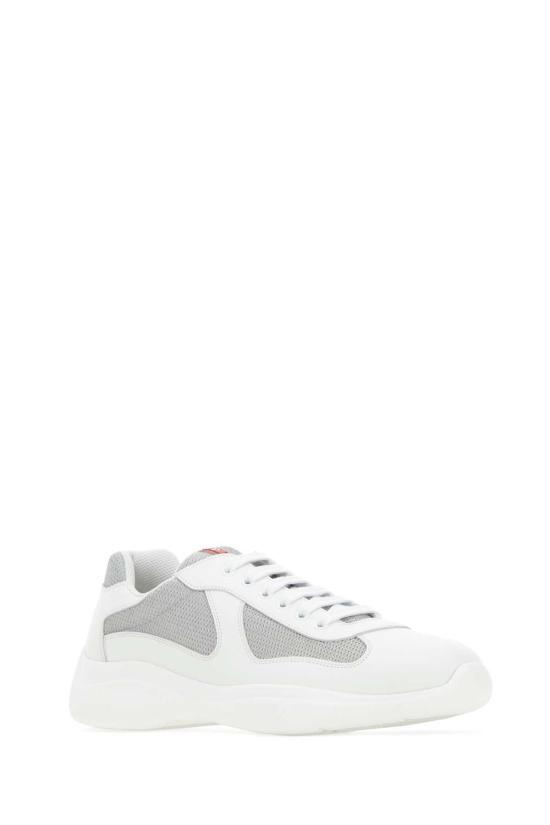 25FW 프라다 아메리카 컵 가죽 레더 로우탑 스니커즈 4E3400FG0006GW F0J36 MULTICOLOURED - PRADA