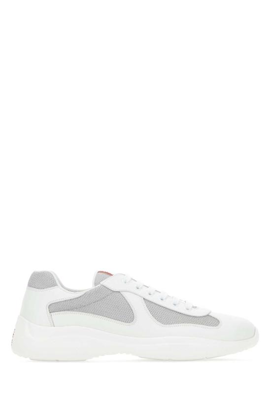 25FW 프라다 아메리카 컵 가죽 레더 로우탑 스니커즈 4E3400FG0006GW F0J36 MULTICOLOURED