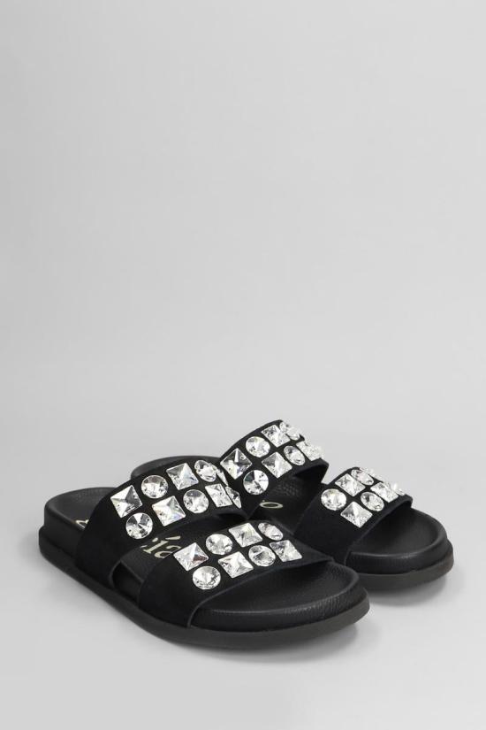 25SS 페드로 가르시아 뮬/슬리퍼 420850 DILYS 02 Black - PEDRO GARCIA