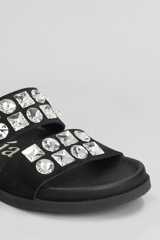 25SS 페드로 가르시아 뮬/슬리퍼 420850 DILYS 02 Black - PEDRO GARCIA