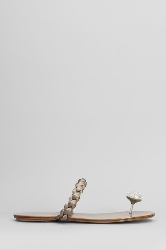 25SS 페드로 가르시아 뮬/슬리퍼 420845 PIPA 02 SILVER