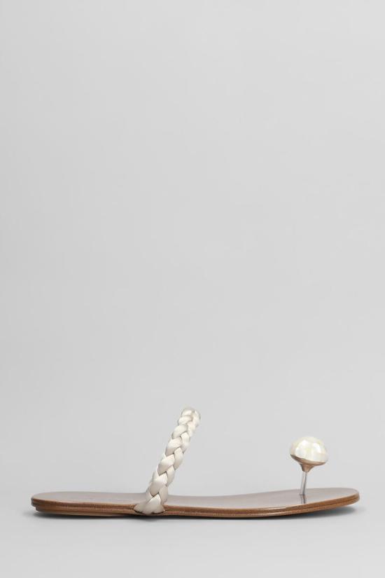 25SS 페드로 가르시아 플랫 슈즈 420846 PIPA 01 WHITE