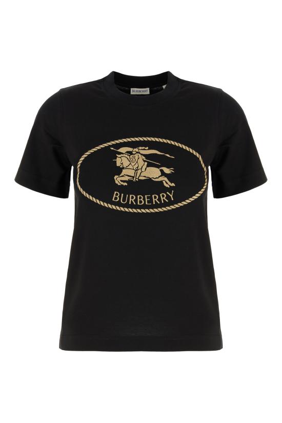 26SS 버버리 나이트 스탬프 코튼 티셔츠 8111658 A1189 BLACK