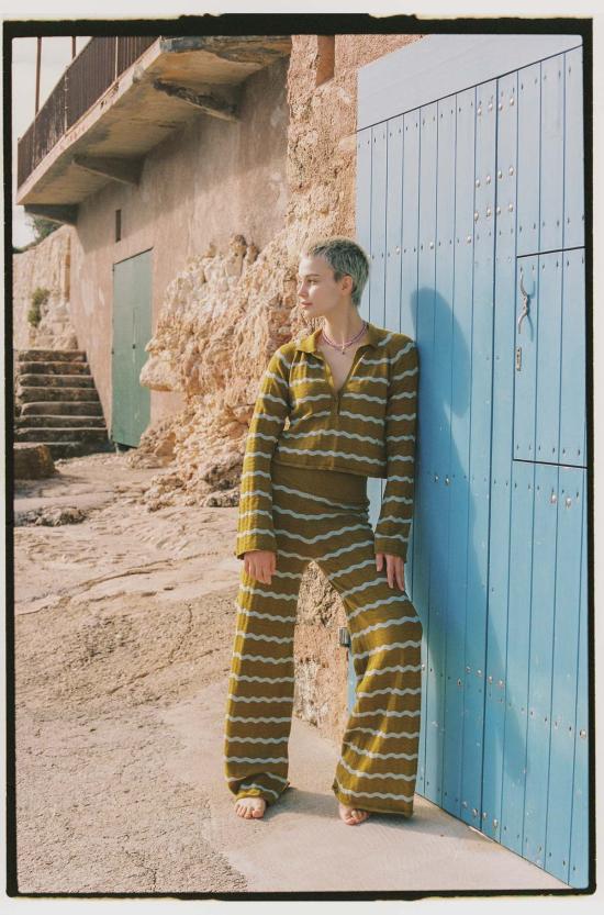  Ciao Ciao Vacation 스트레이트 팬츠 챠오챠오 베케이션 벨라 니트 호프 플레어 팬츠 - OTHER BRANDS