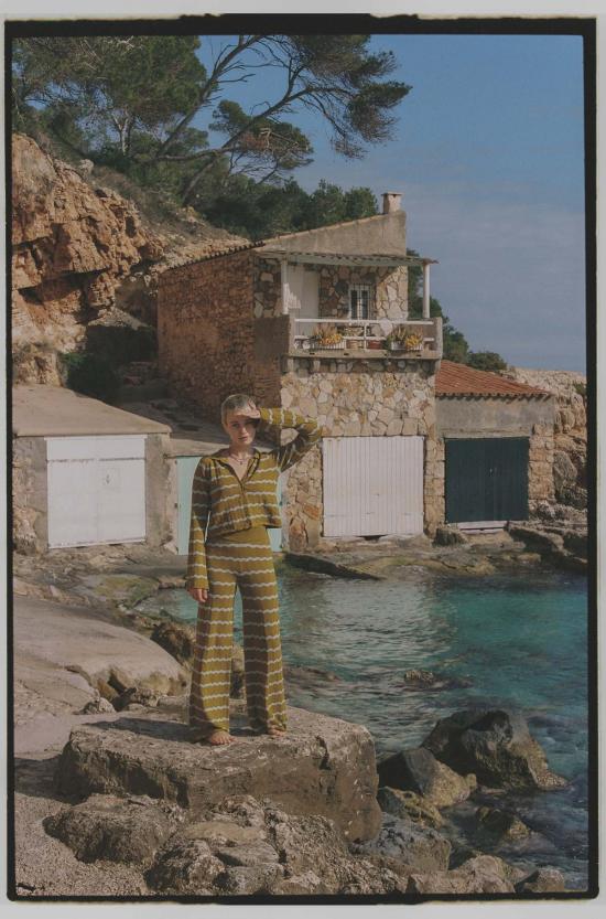  Ciao Ciao Vacation 스트레이트 팬츠 챠오챠오 베케이션 벨라 니트 호프 플레어 팬츠 - OTHER BRANDS