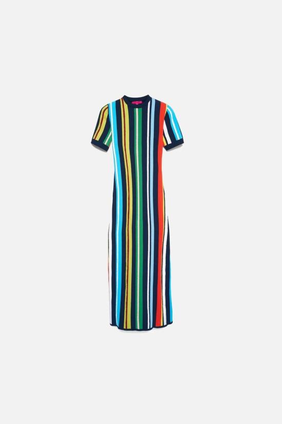  더엘스테이츠만 롱 원피스 엘더 스테이츠맨 레이싱 스트라이프 맥시 드레스 - THE ELDER STATESMAN