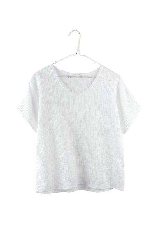  It Is Well L.A. 반팔 티셔츠 오가닉 S/S 거즈 탑 솔트 - OTHER BRANDS