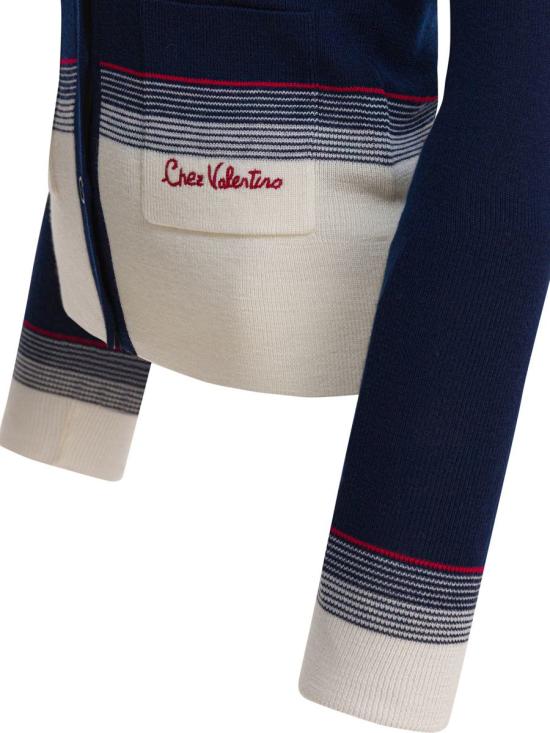 25FW 발렌티노 가라바니 가디건 7B3KA12A9GQ0W6 NAVY BETULLA - VALENTINO GARAVANI