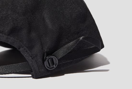 25SS 맨틀 볼캡 얕은 캡 - 블랙 왁스 R0C1 - MAN-TLE