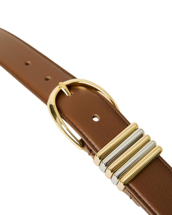  비로우더레귤러 벨트 레귤러 벨트 B 로우 더  로미  토바코/골드 - B LOW THE BELT
