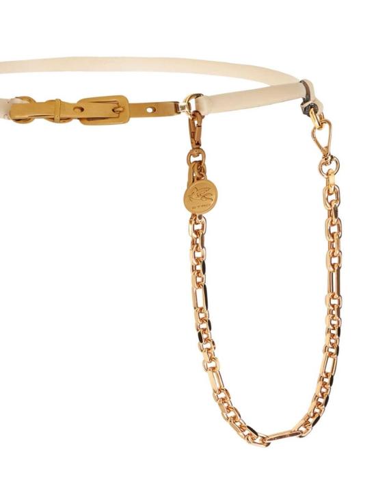  에트로 슬림 벨트 1P0189026800 White - ETRO