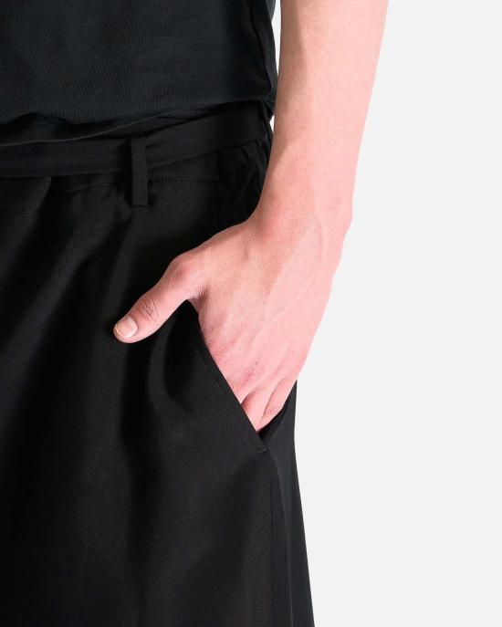  앤 드뮐미스터 스트레이트 팬츠 핀 하이 컴포트 팬츠 - ANN DEMEULEMEESTER