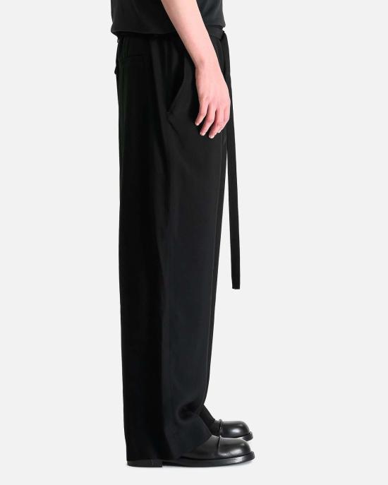  앤 드뮐미스터 스트레이트 팬츠 핀 하이 컴포트 팬츠 - ANN DEMEULEMEESTER