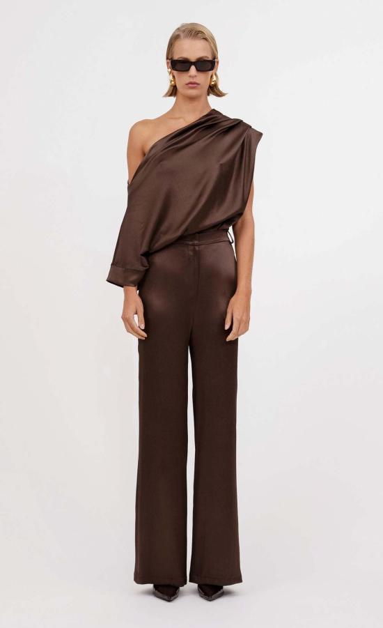  논살란트 레이블 민소매 티셔츠 넌캐럴런트 라벨 켄지 탑 초콜릿 - NONCHALANT LABEL