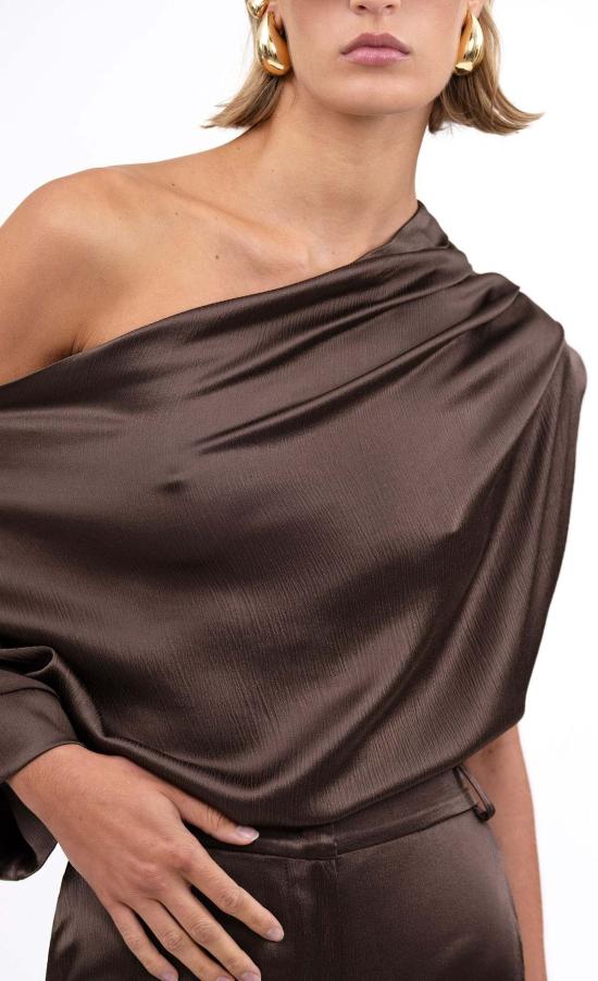  논살란트 레이블 민소매 티셔츠 넌캐럴런트 라벨 켄지 탑 초콜릿 - NONCHALANT LABEL