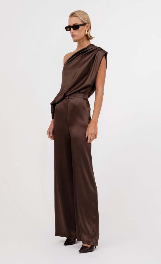  논살란트 레이블 민소매 티셔츠 넌캐럴런트 라벨 켄지 탑 초콜릿