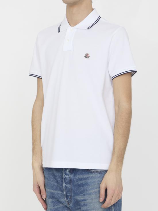  몽클레어 폴로 티셔츠 8A0002584556001 WHITE DOM - MONCLER