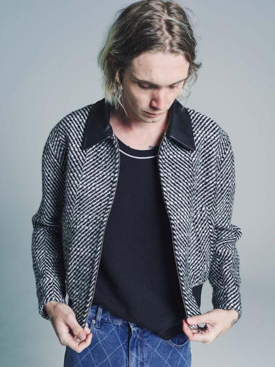  어니스트 더블유 베이커 민소매 티셔츠 어니스트 W. 베이커 메리노 울 퀼팅 탱크 탑 블랙 - ERNEST W. BAKER