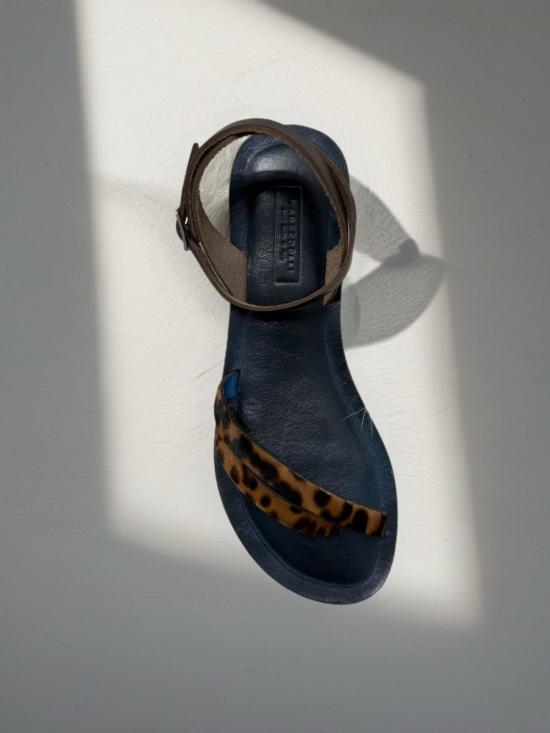  Marco Delli 샌들 Elba 스트래피 샌들 레오파드 포니 - OTHER BRANDS